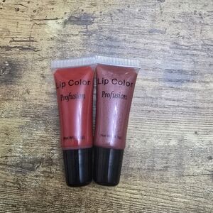 New Without Tags Profusion Cosmetics Lip Color Gloss Duo Pink And Red